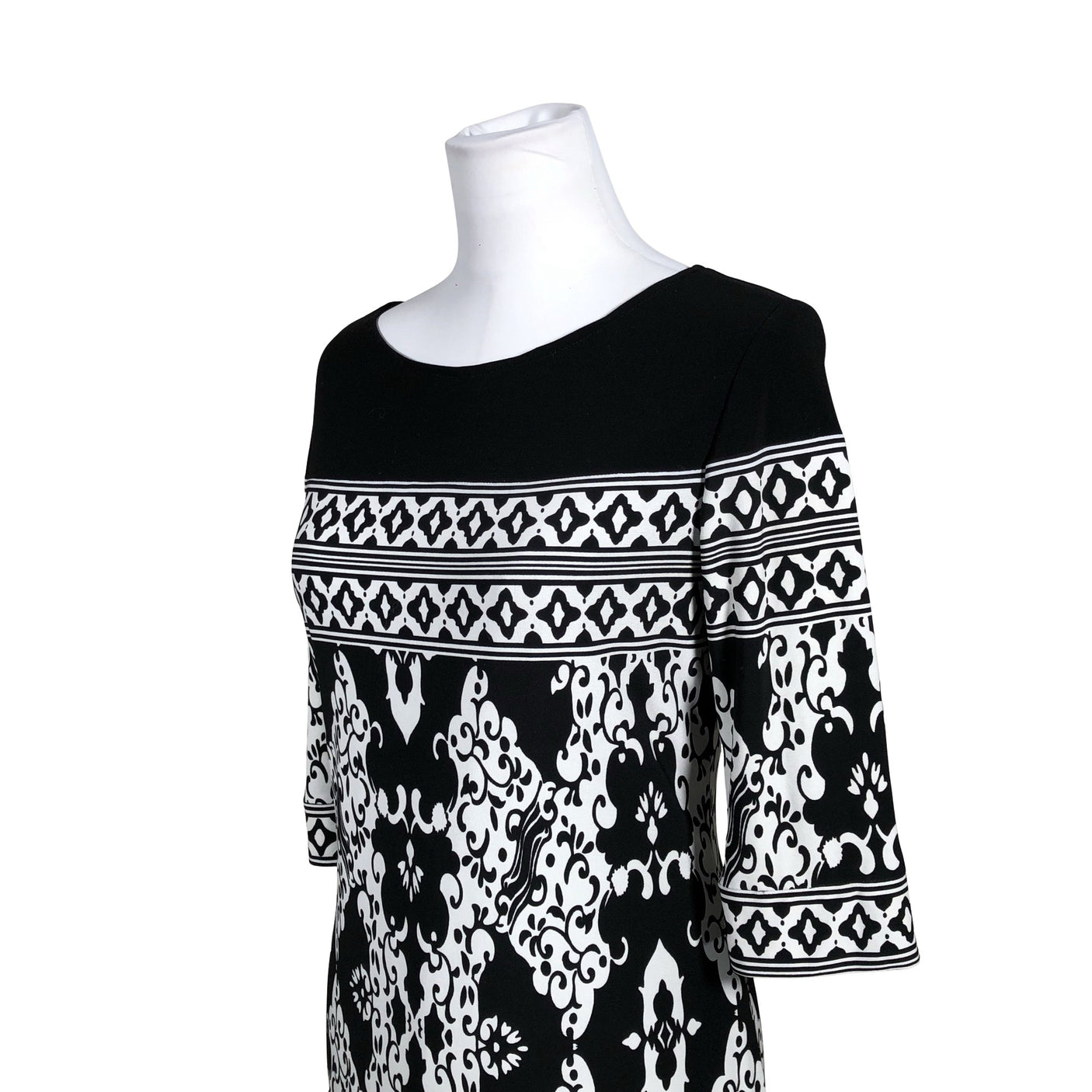 Unisex Joseph Ribkoff - Tricot dress, size 38 - Black (2)