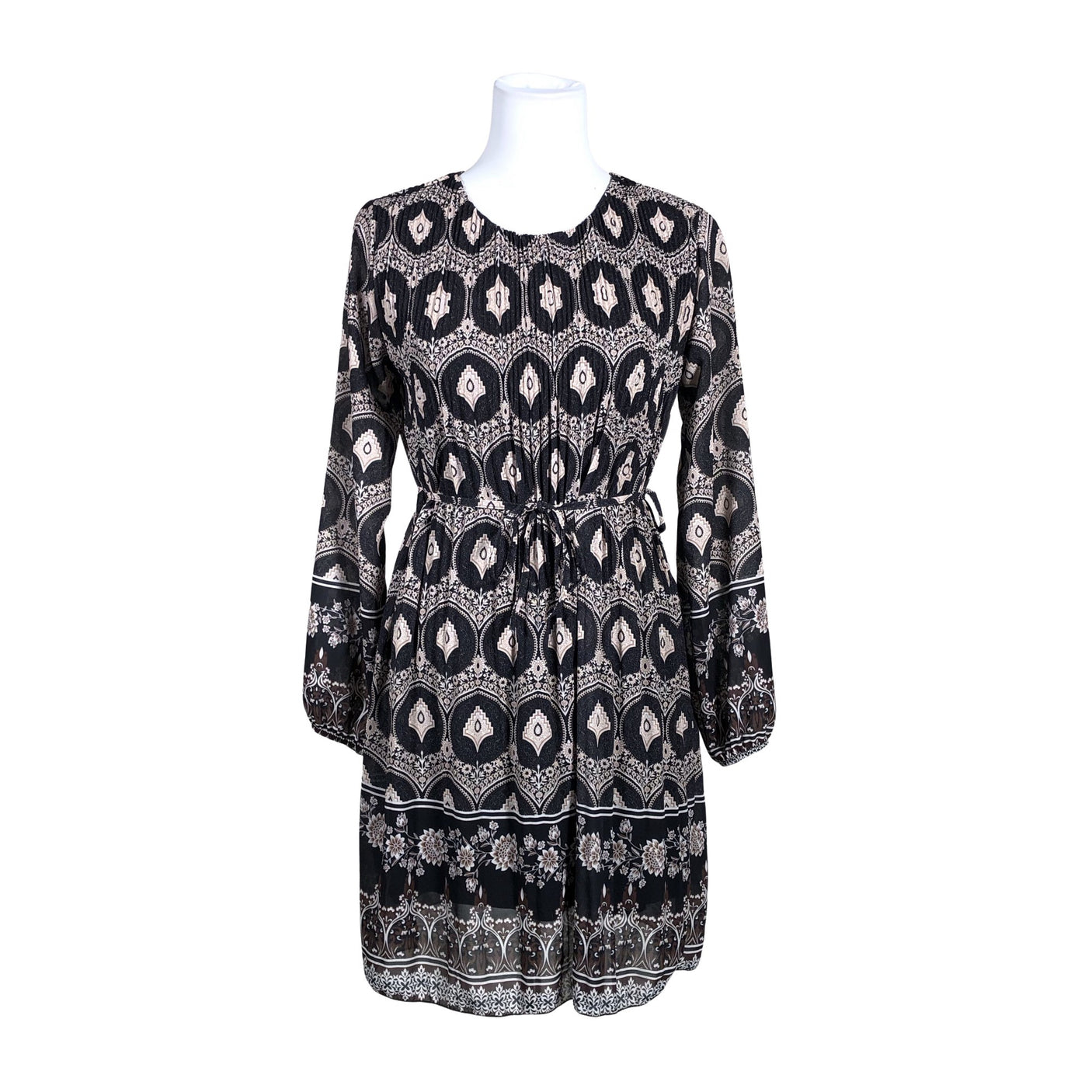 Unisex Zabaione - Schiffon dress, size 38 - Black (1)