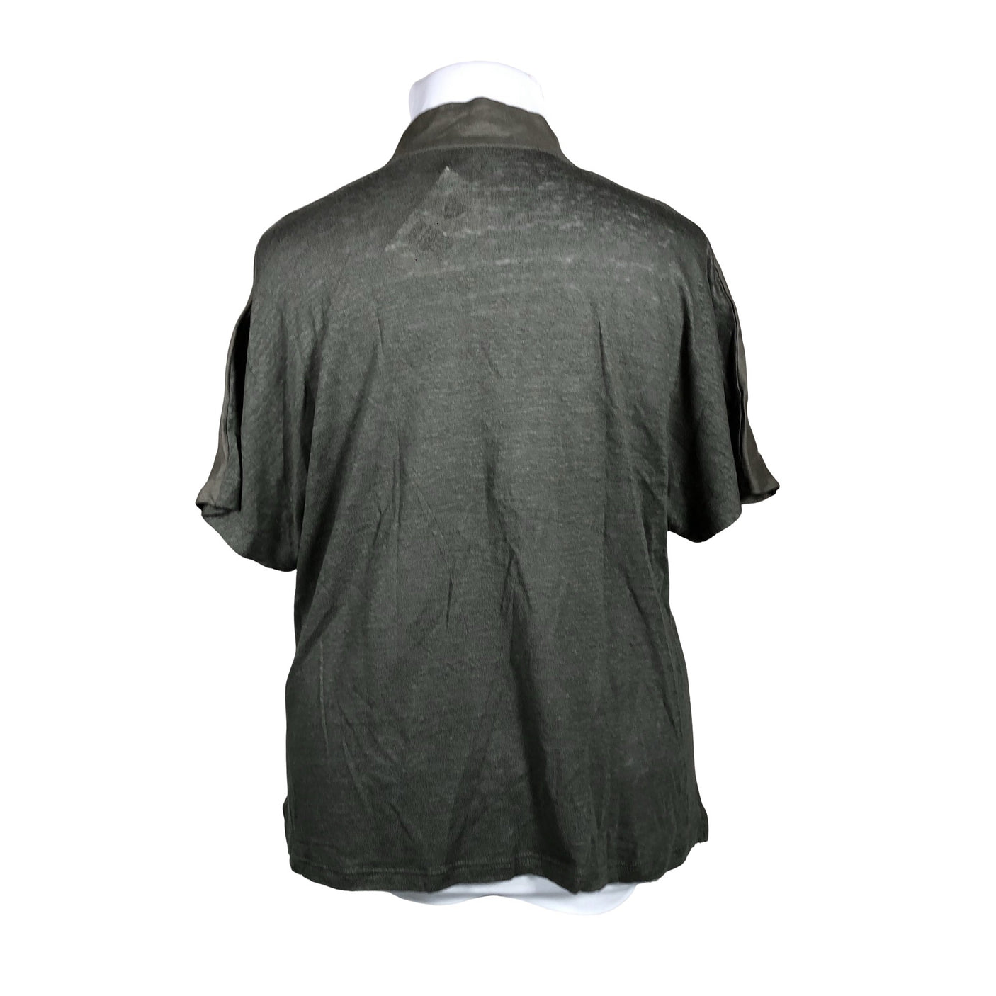 Unisex Gerry Weber - Short-sleeved blouse, size 42 - Green (2)