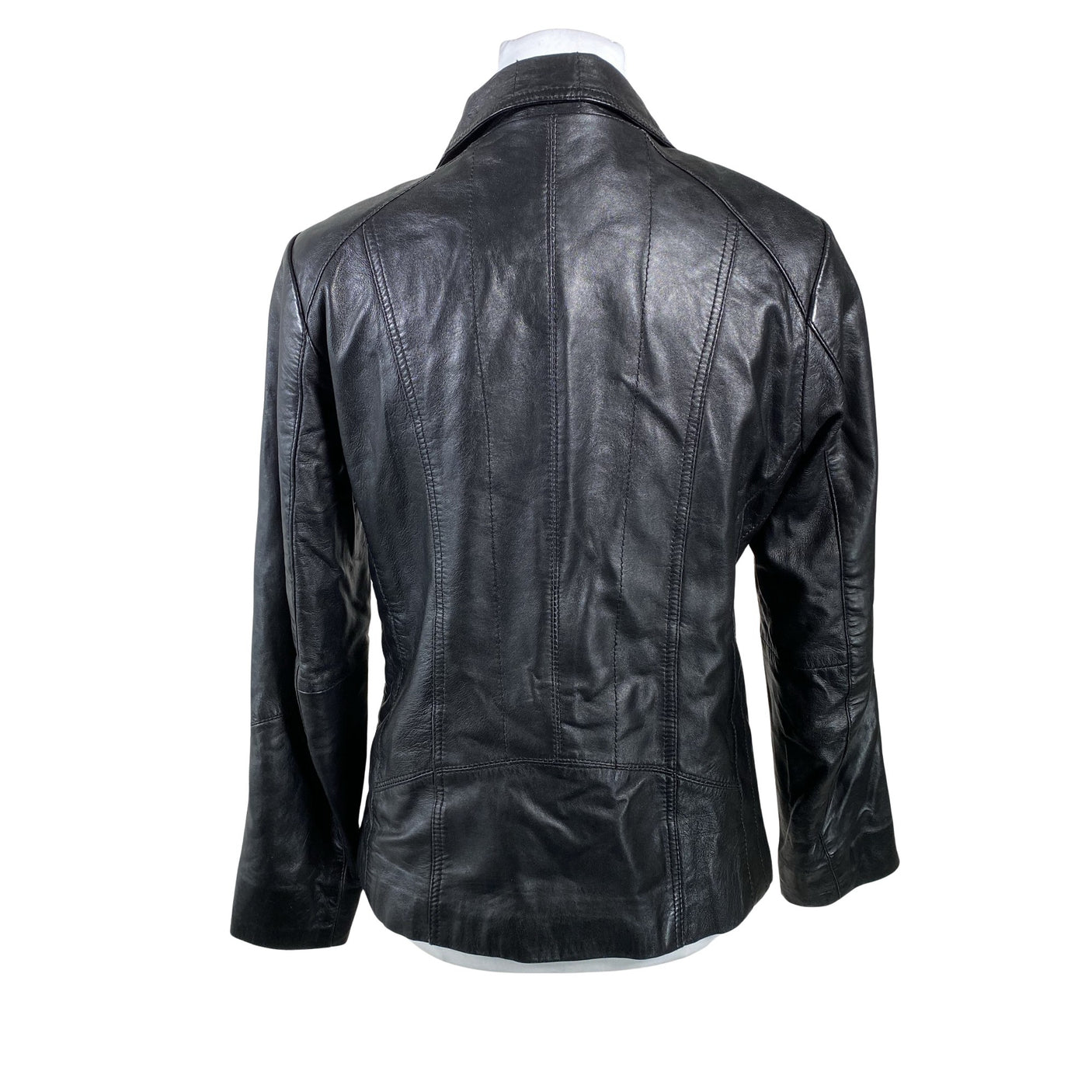 Unisex Saki - Leather jacket, size 36 - Black (2)