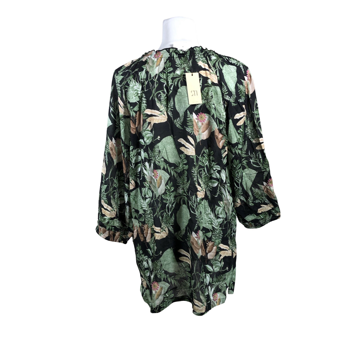 Unisex S.T.I - Schiffon tunic, size 40 - Black (2)