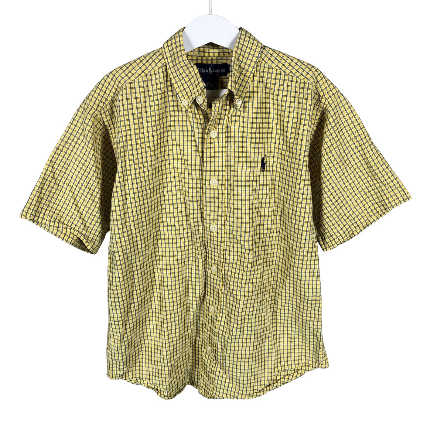 Unisex Ralph Lauren - Collared shirt, size 152 - 158 - Yellow (1)