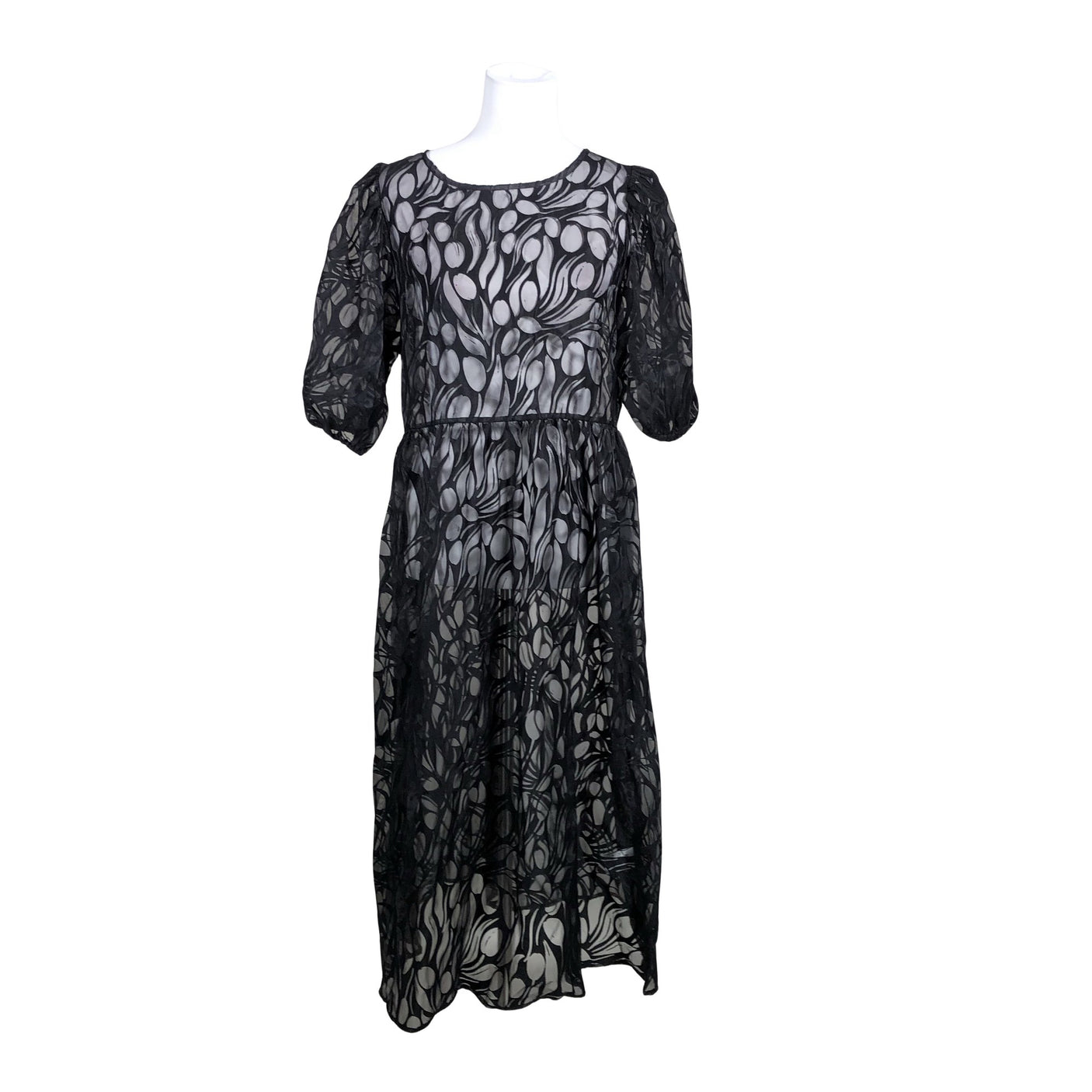 Unisex Uhana Design - Schiffon dress, size 38 - Black (1)