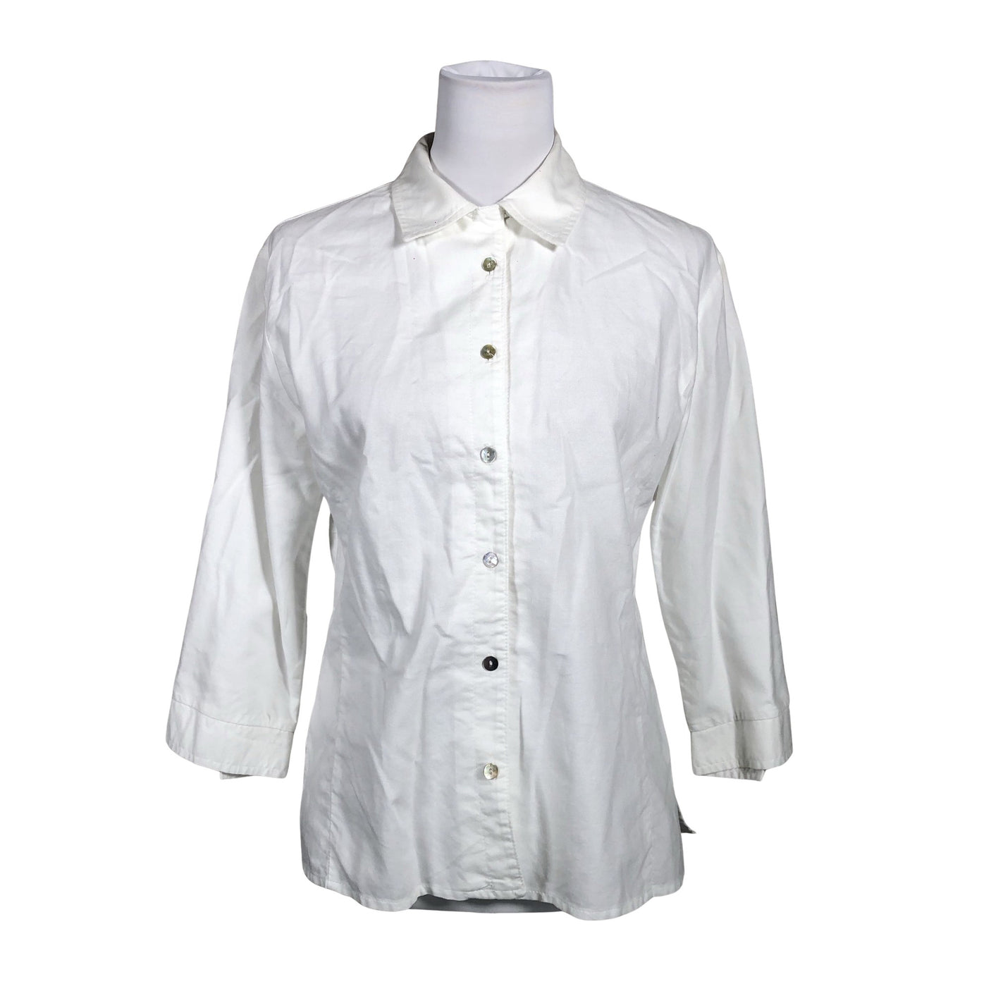 Unisex Saron - Collared shirt, size 38 - White (1)