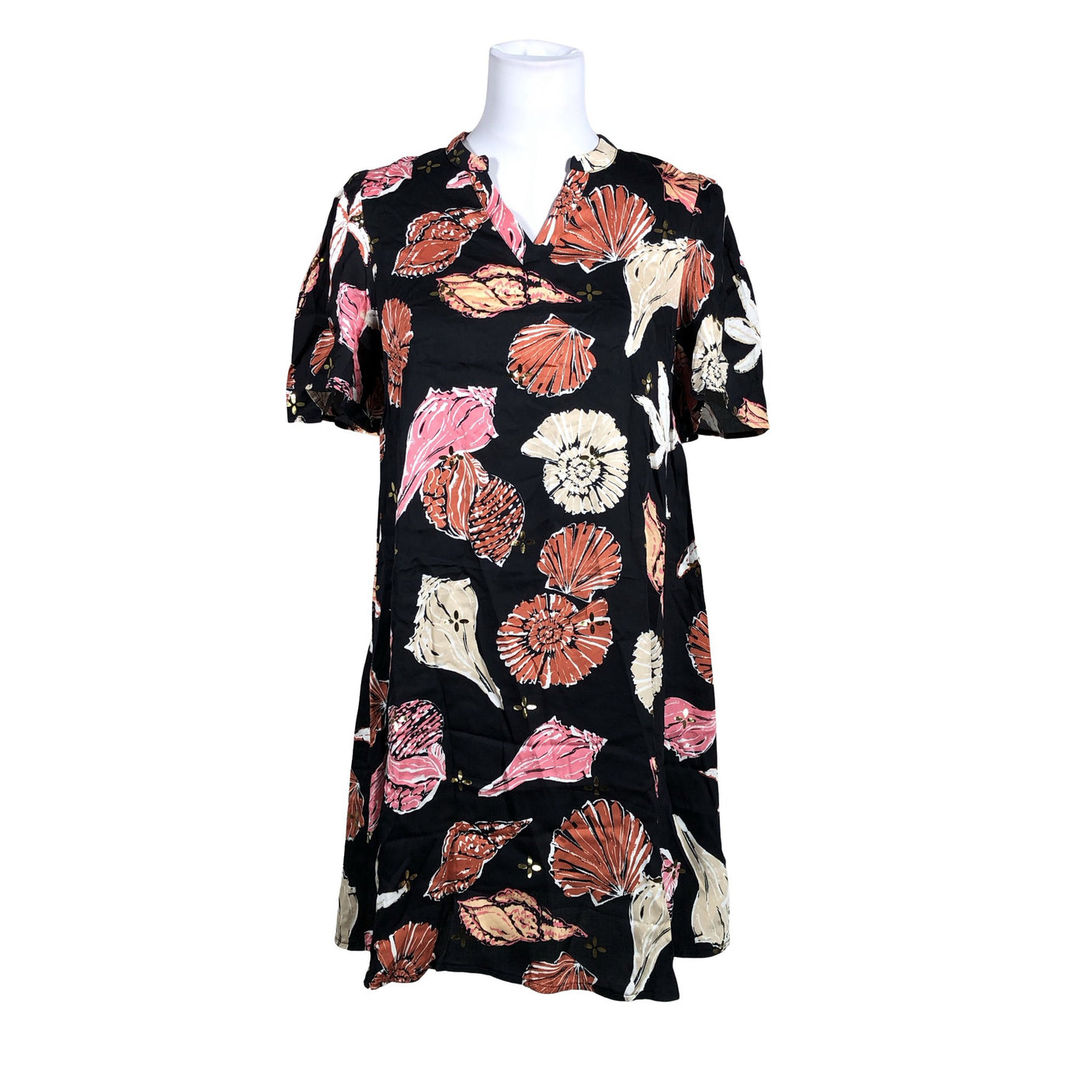 Unisex Culture - Schiffon dress, size 36 - Black (1)