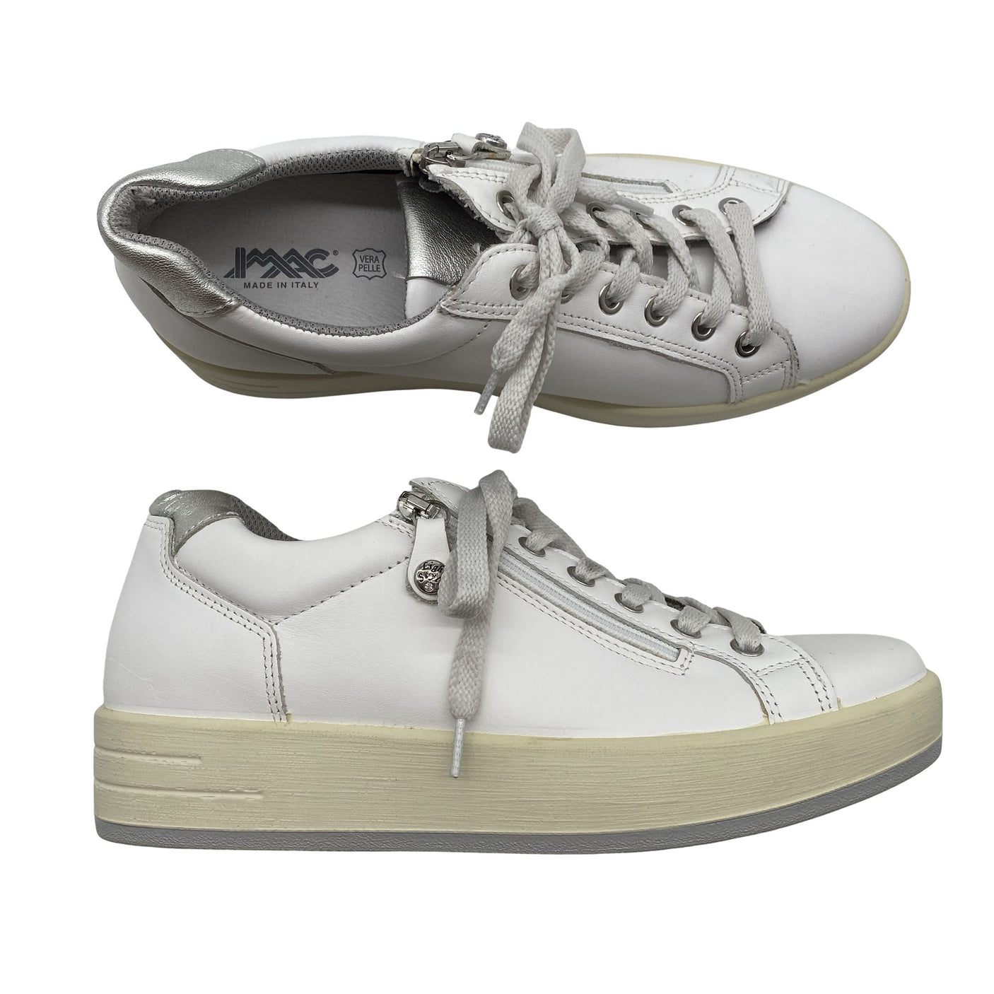 Unisex MAC - Casual sneakers, size 39 - White (1)