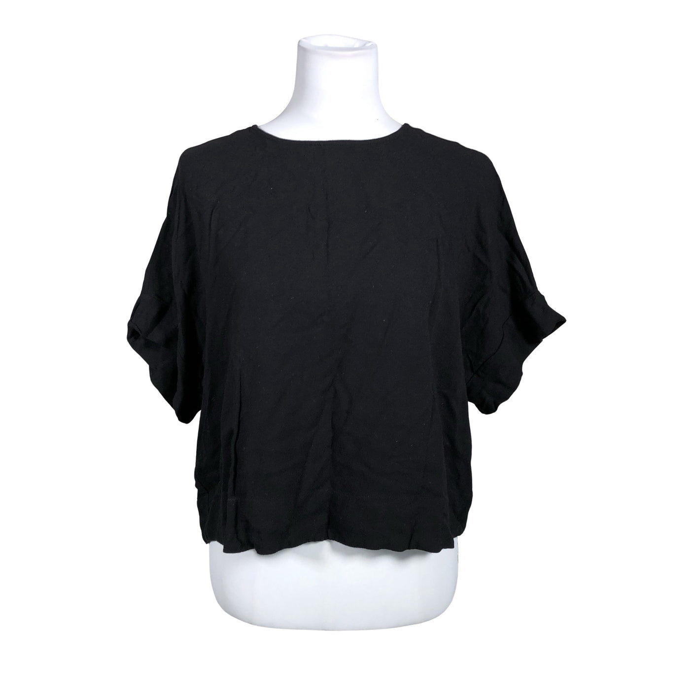 Unisex Bruuns Bazaar - Short-sleeved blouse, size 36 - Black (1)