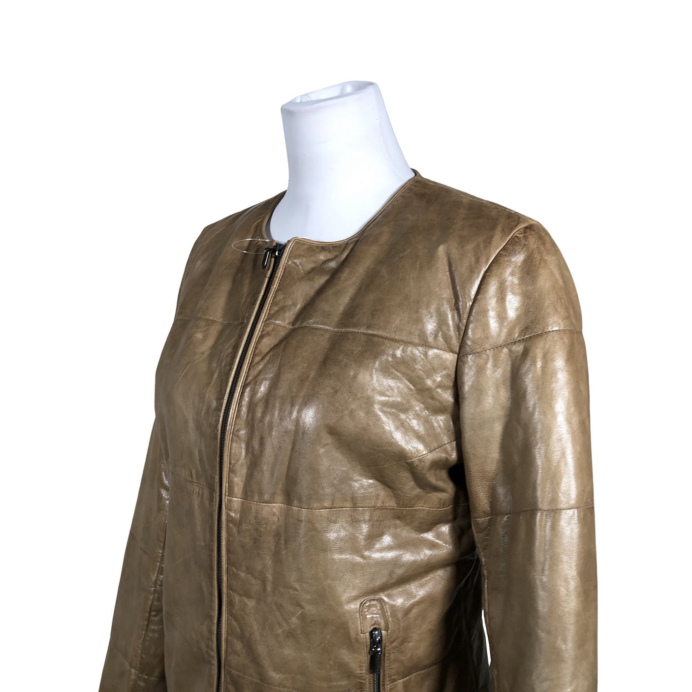 Unisex Gustav - Leather jacket, size 40 - Brown (2)