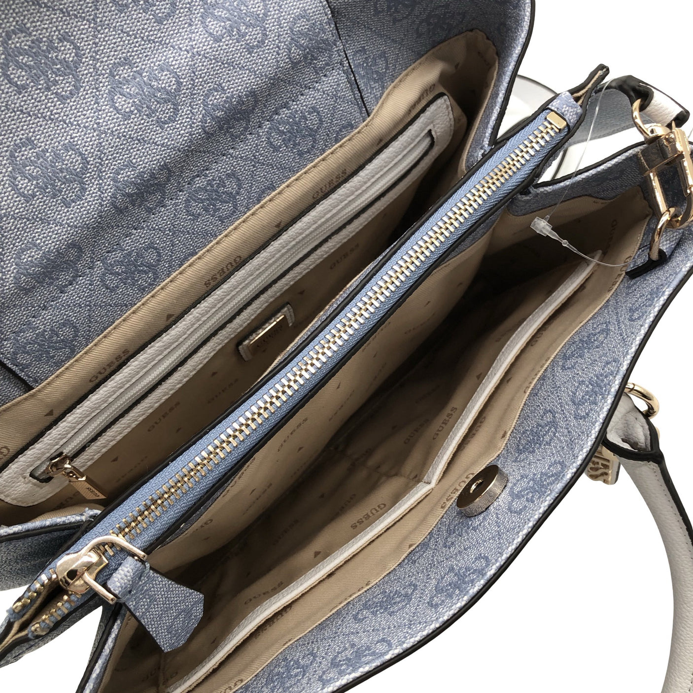 Unisex Guess - Handbag, size Midi - Light blue (2)