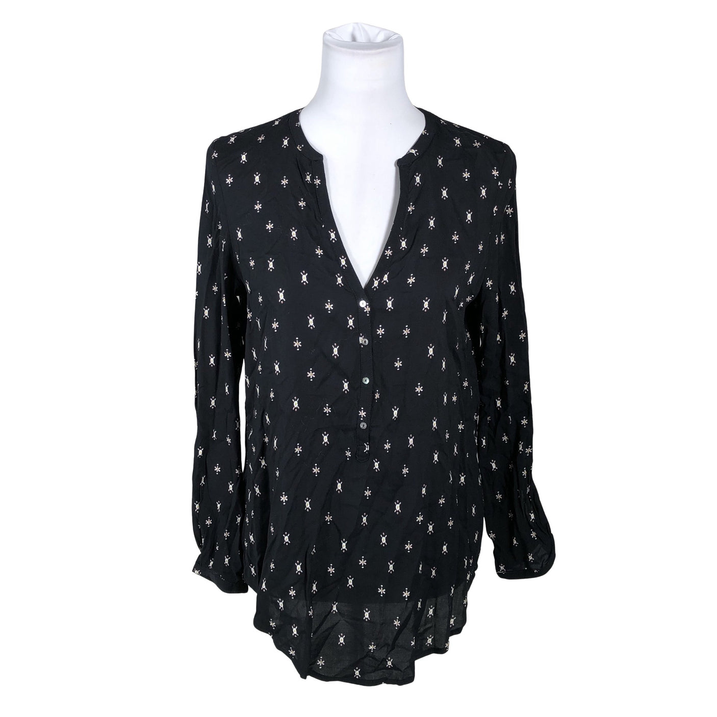 Unisex Esprit - Schiffon tunic, size 38 - Black (1)