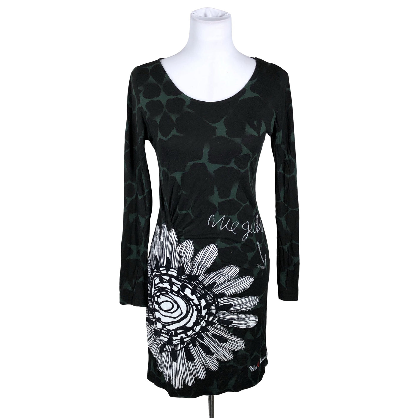Unisex Desigual - Tricot dress, size 38 - Green (1)