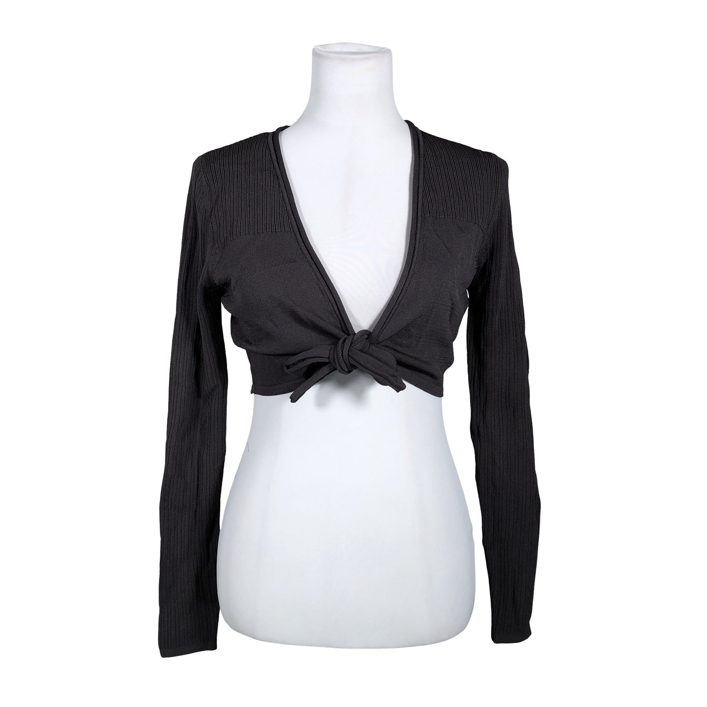 Unisex Bandolera - Knit bolero jacket, size 36 - Gray (1)