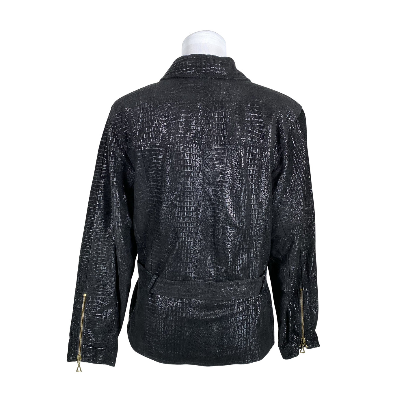 Unisex Big-L - Leather jacket, size 38 - Black (2)