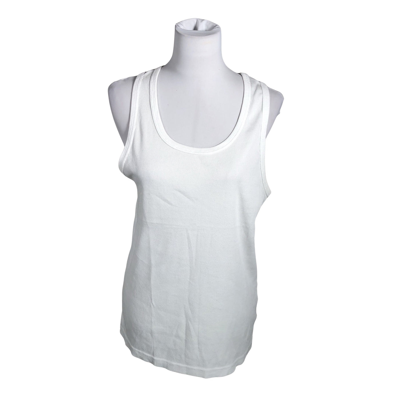 Unisex Uniqlo - Tricot tank top, size 38 - White (1)