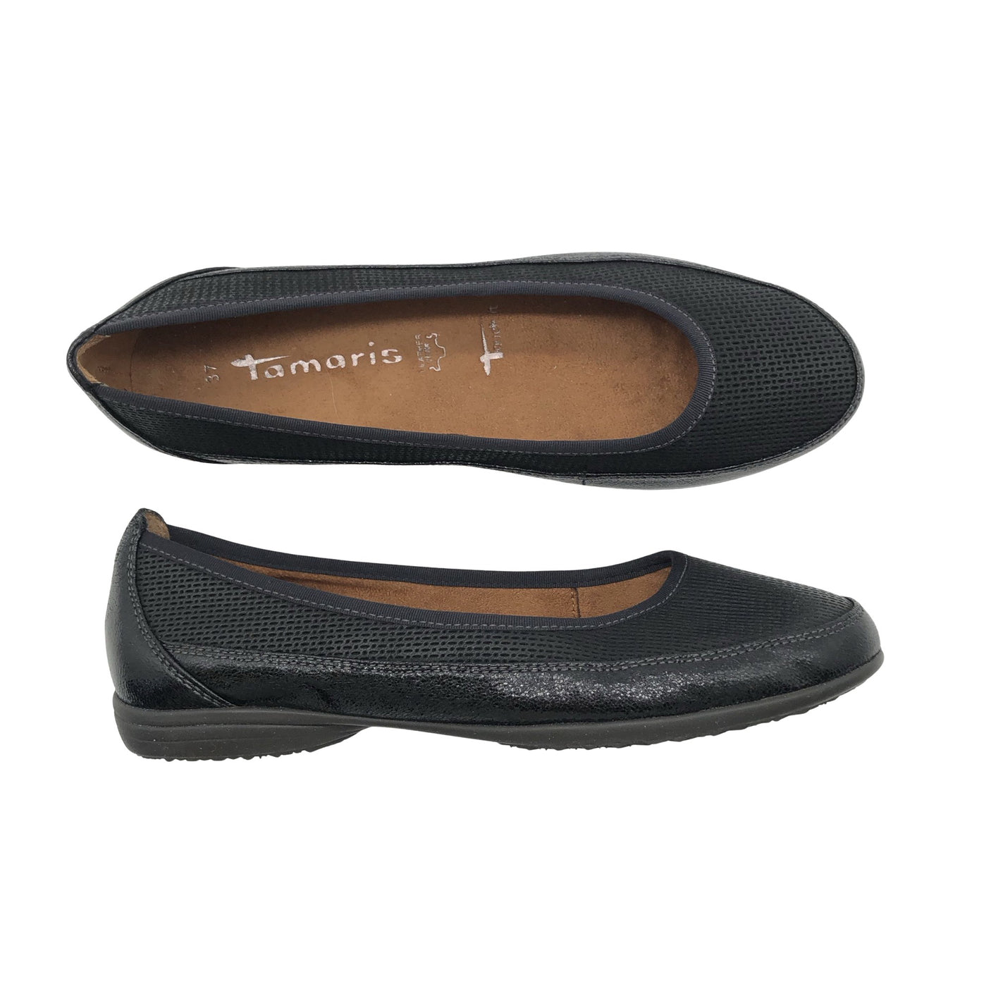 Unisex Tamaris - Ballerinas, size 37 - Black (1)
