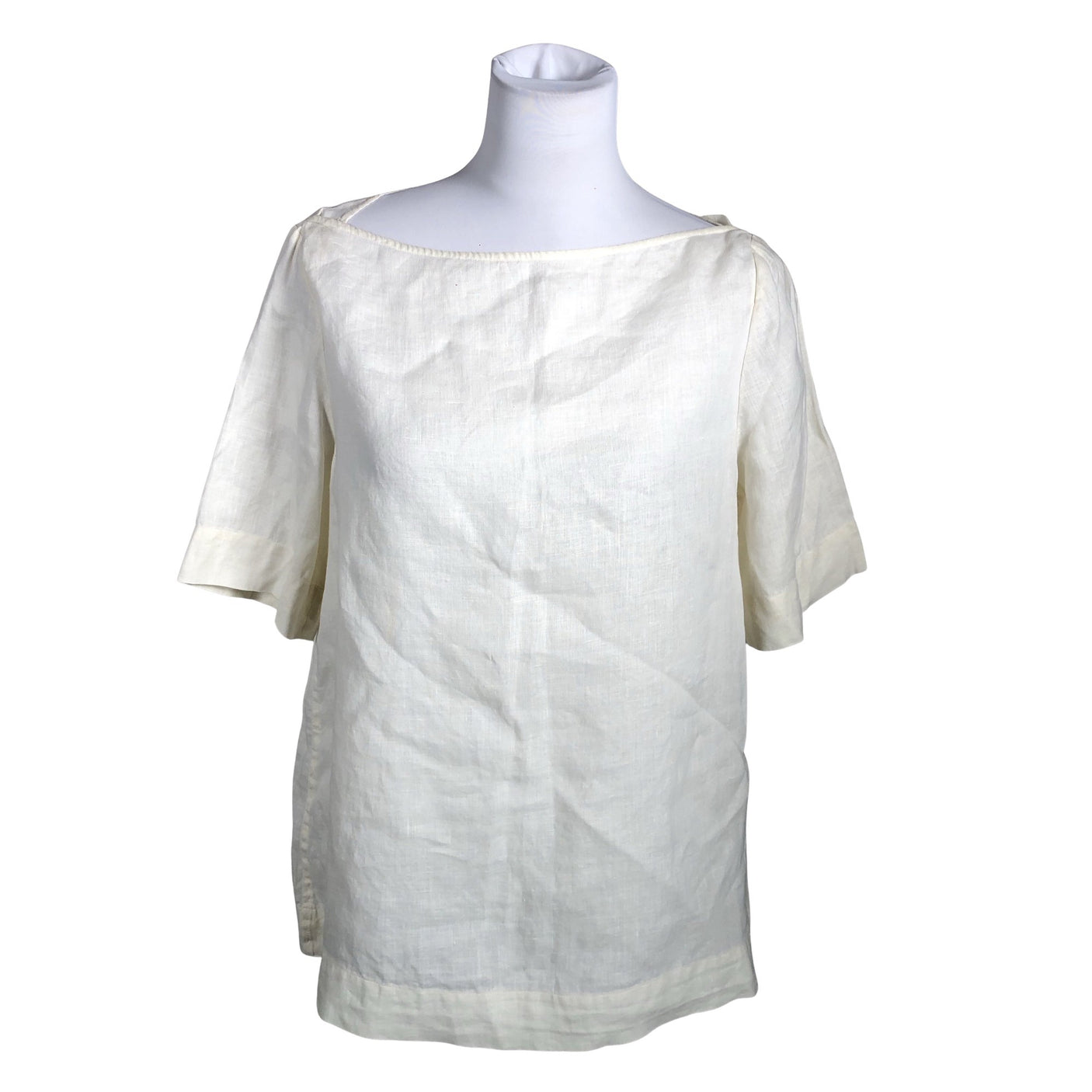 Unisex COS - Short-sleeved blouse, size 40 - Natural white (1)