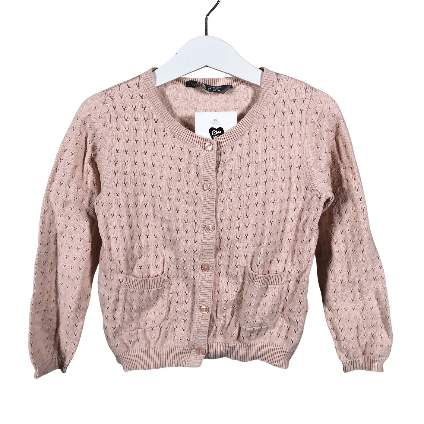 Unisex Lindex - Cardigan, size 98 - 104 - Light pink (1)