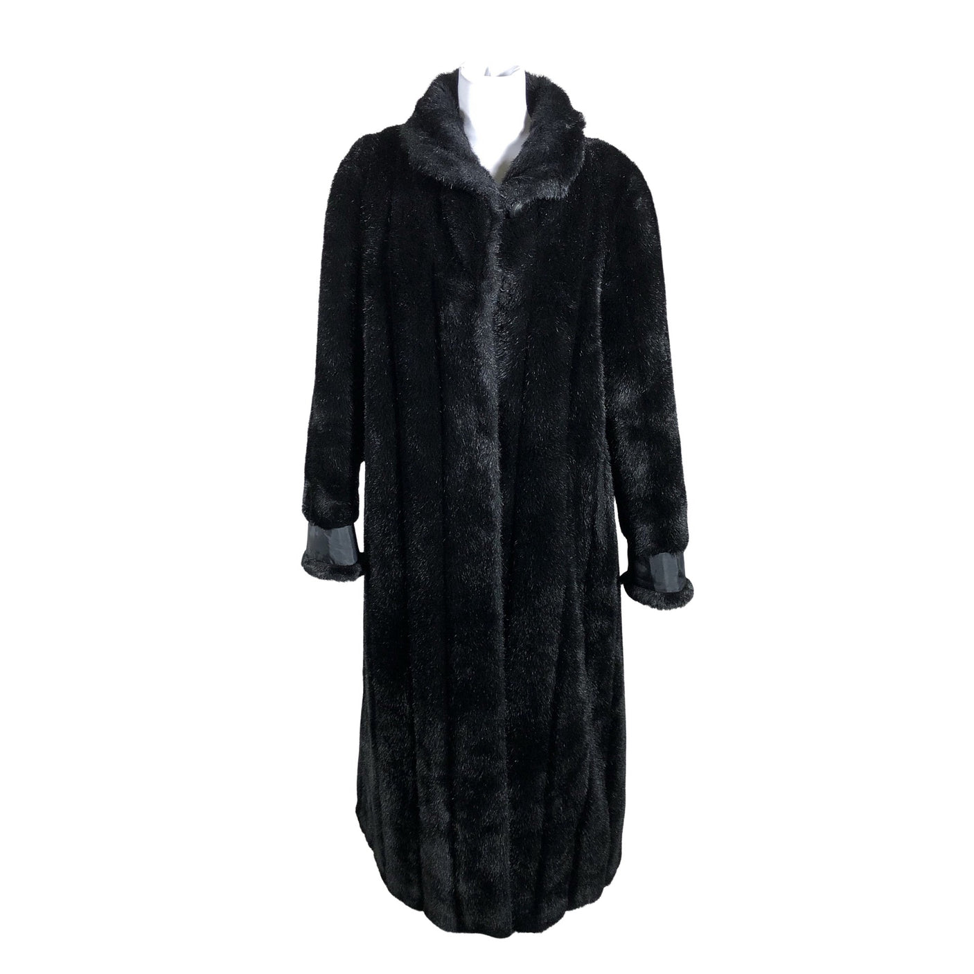 Unisex M.I.C - Faux fur coat, size 38 - Black (1)