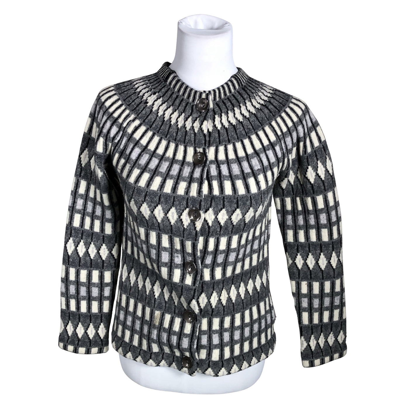 Unisex Jumperfabriken - Cardigan, size 36 - Gray (1)