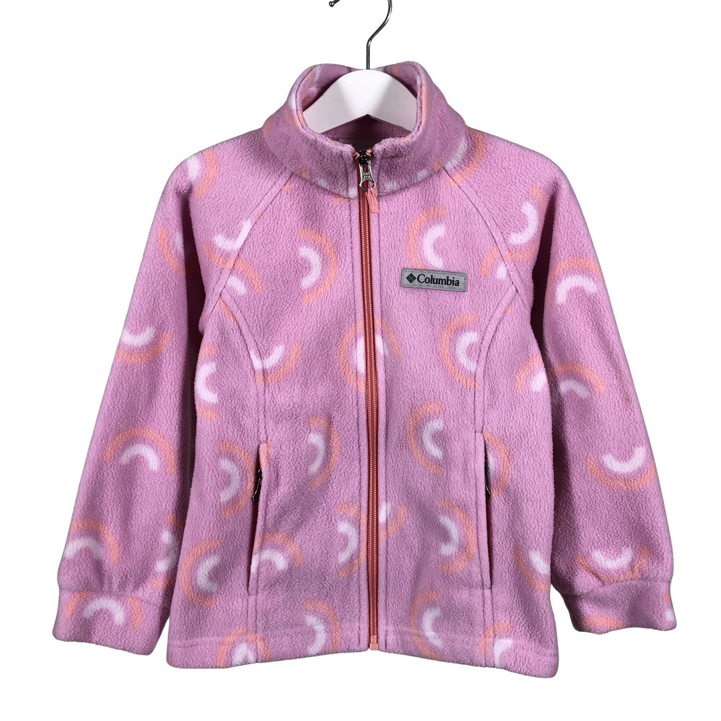 Unisex Columbia - Fleece jacket, size 122 - 128 - Light pink (1)