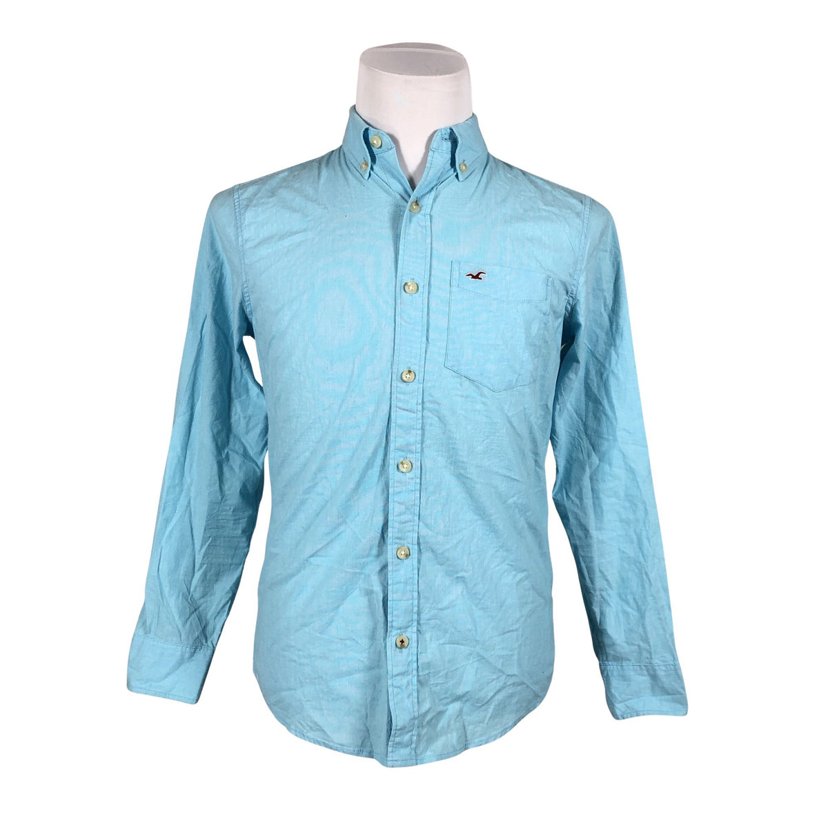 Unisex Hollister - Collared shirt, size XS - Turquoise (1)