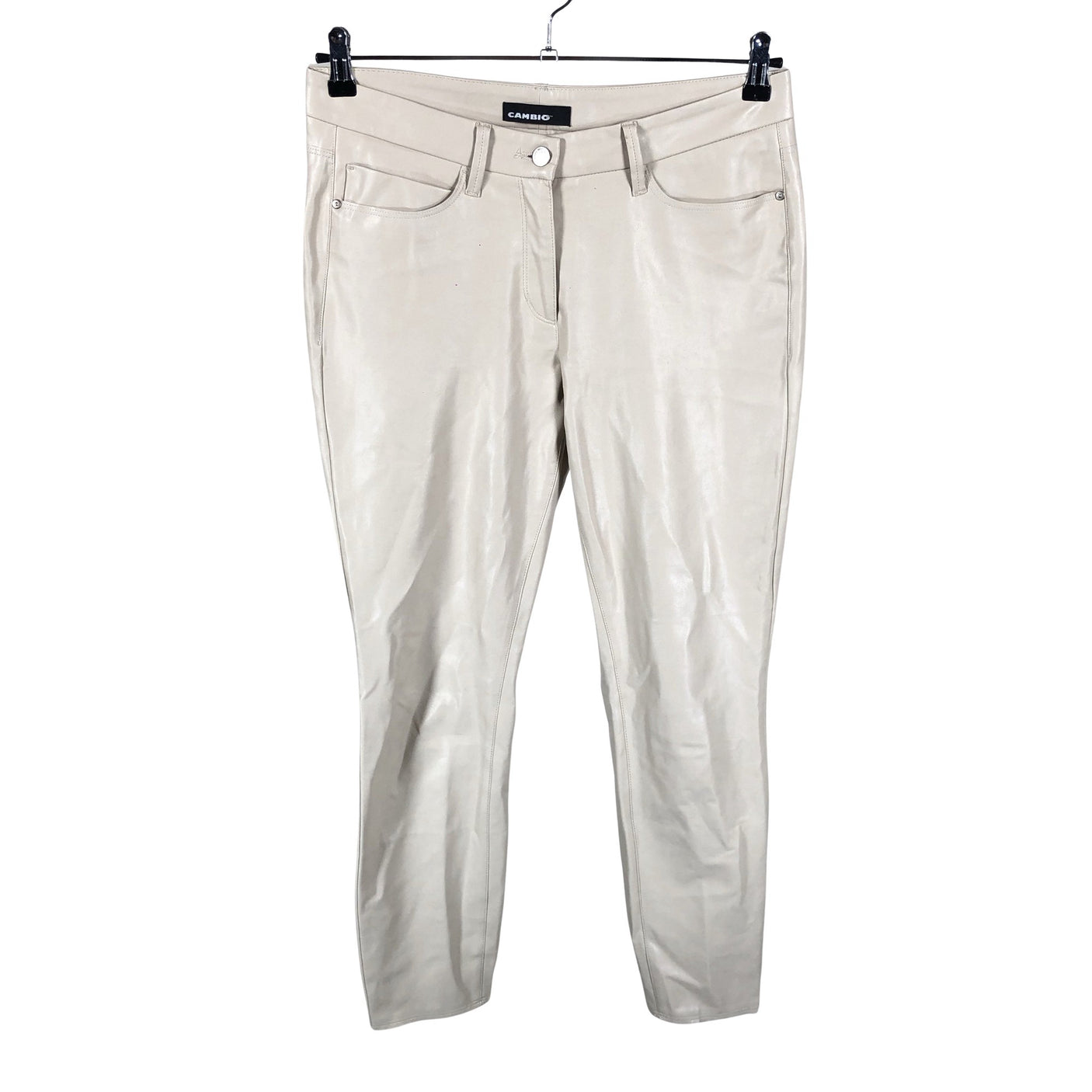 Unisex Cambio - Leather pants, size 40 - White (1)
