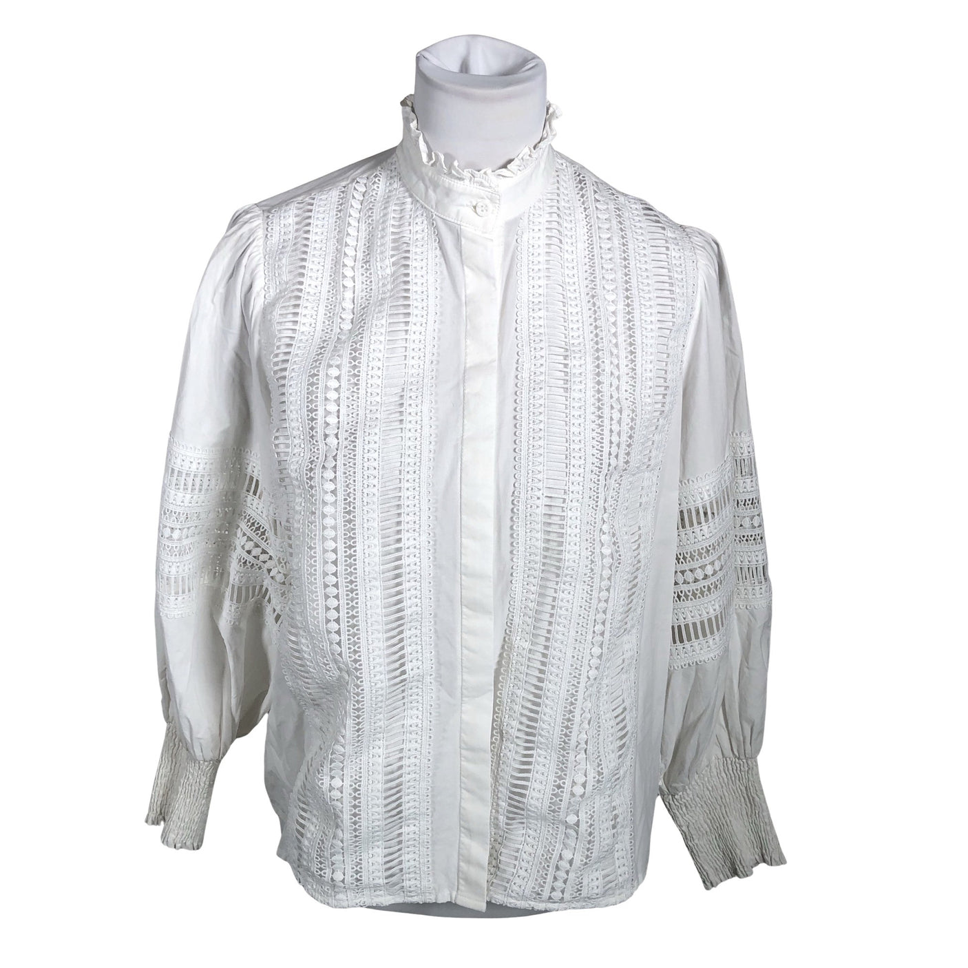 Unisex By Malina - Blouse, size 34 - White (1)