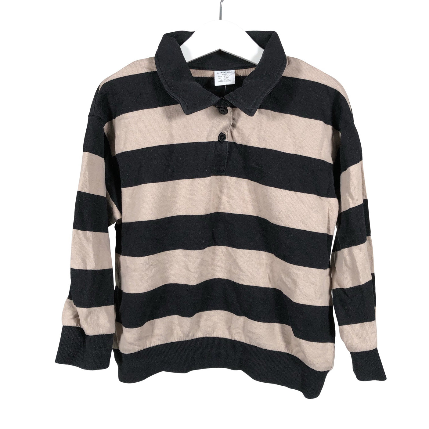 Unisex Lindex - Tricot shirt, size 116 - 122 - Black (1)