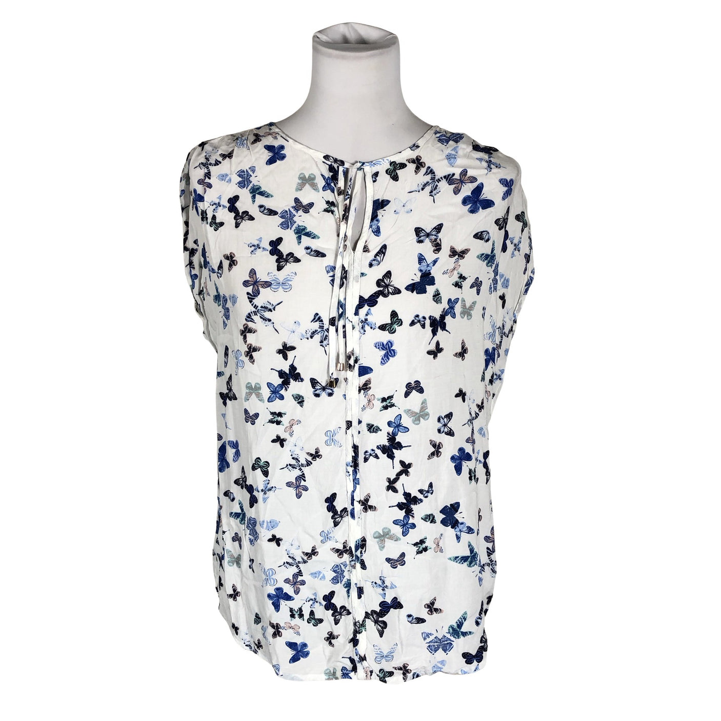 Unisex Esprit - Short-sleeved blouse, size 38 - White (1)