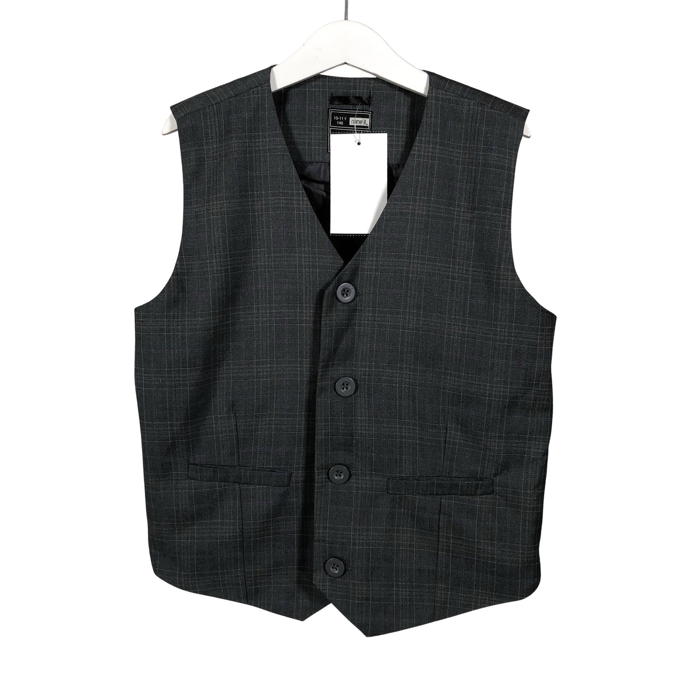 Unisex Name It - Vest, size 140 - 146 - Gray (1)