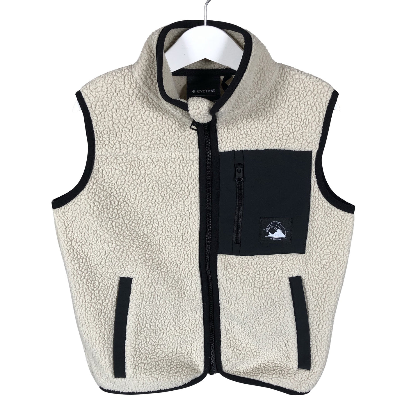 Unisex Everest - Fleece vest, size 122 - 128 - Beige (1)