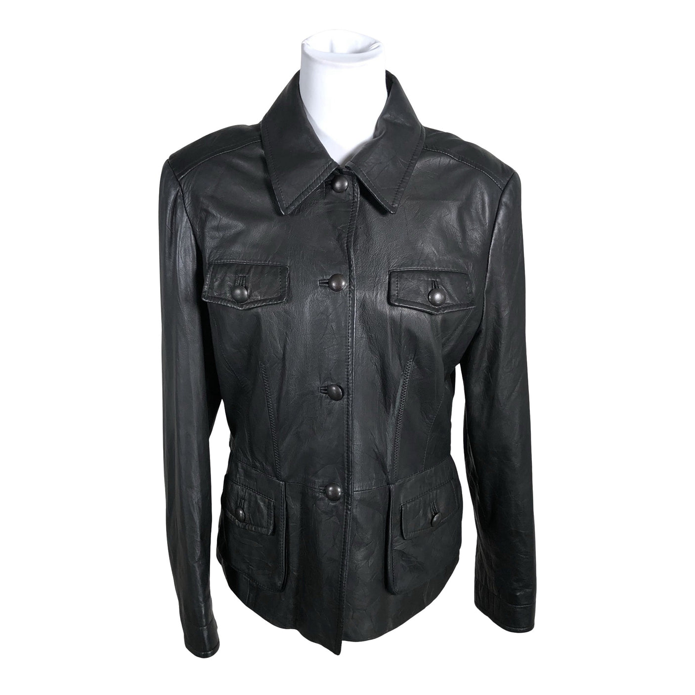 Unisex Ril's - Leather jacket, size 40 - Black (1)
