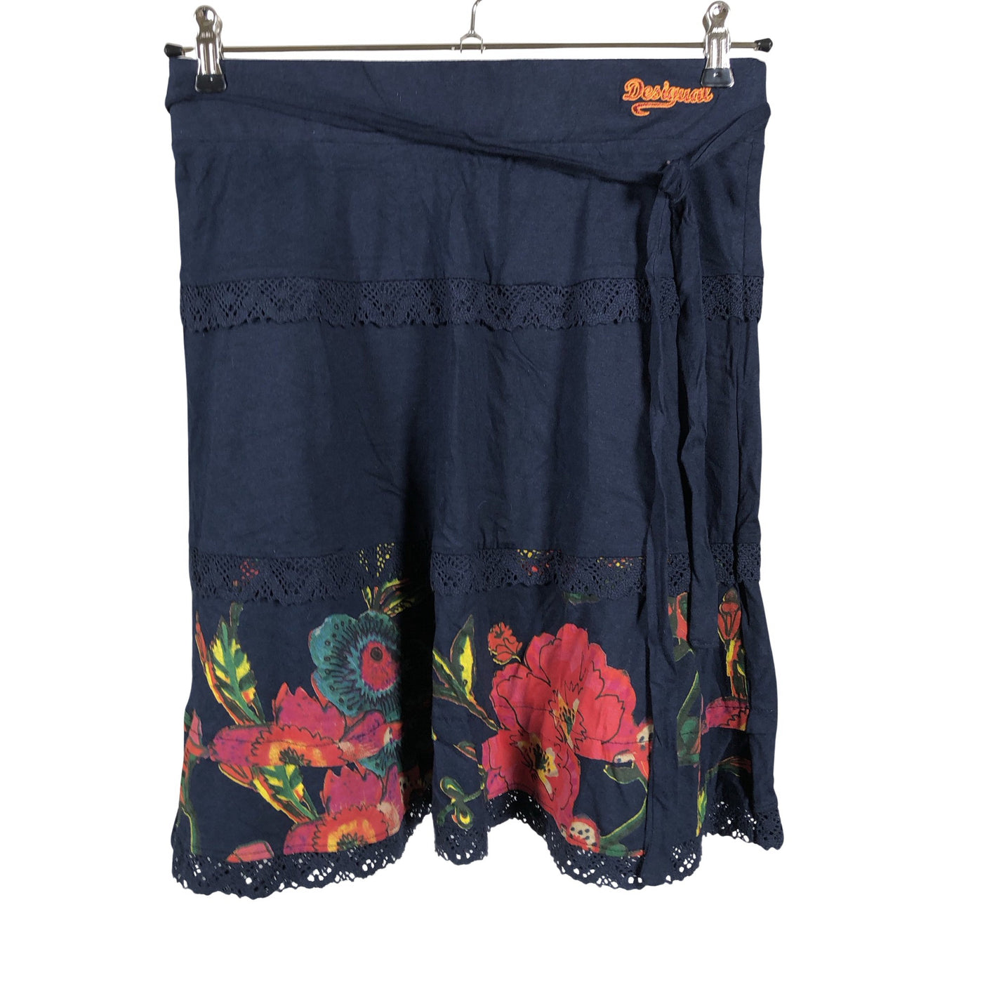 Unisex Desigual - Tricot skirt, size 40 - Blue (1)