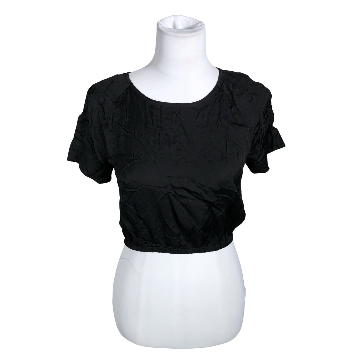 Unisex &Other Stories - Short-sleeved blouse, size 38 - Black (1)