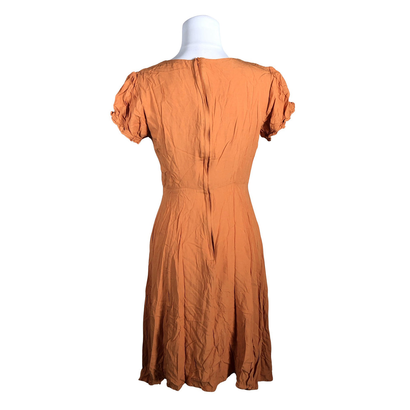 Unisex Collectif - Schiffon dress, size 36 - Orange (2)