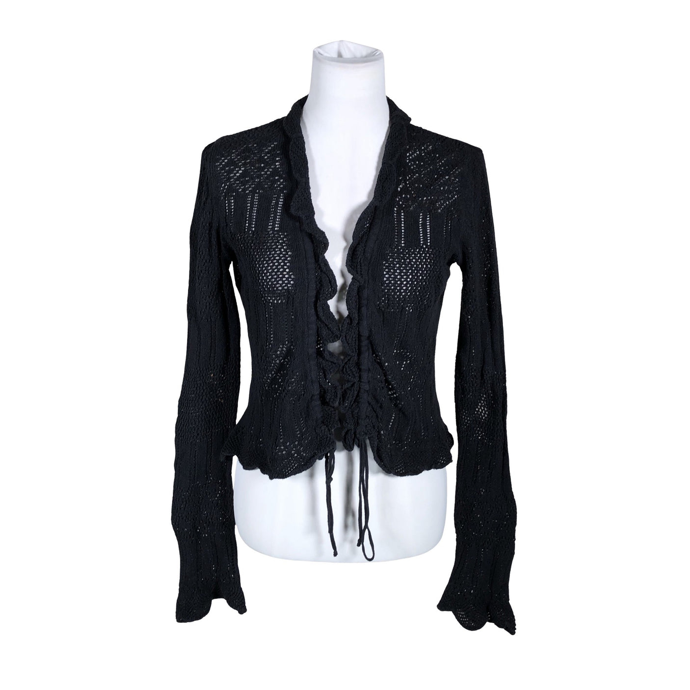 Unisex Benetton - Cardigan, size 38 - Black (1)