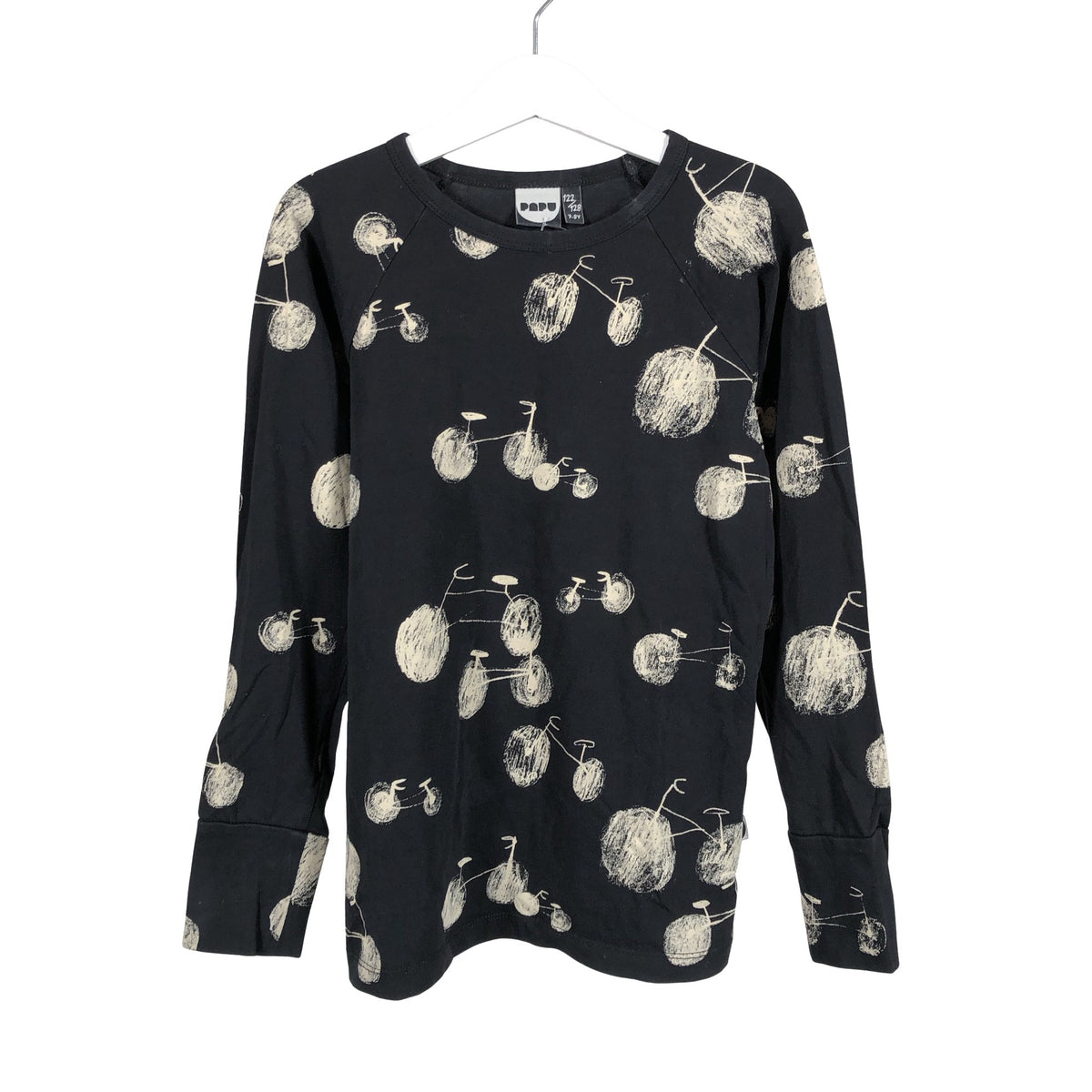 Unisex Papu - Tricot shirt, size 122 - 128 - Black (1)