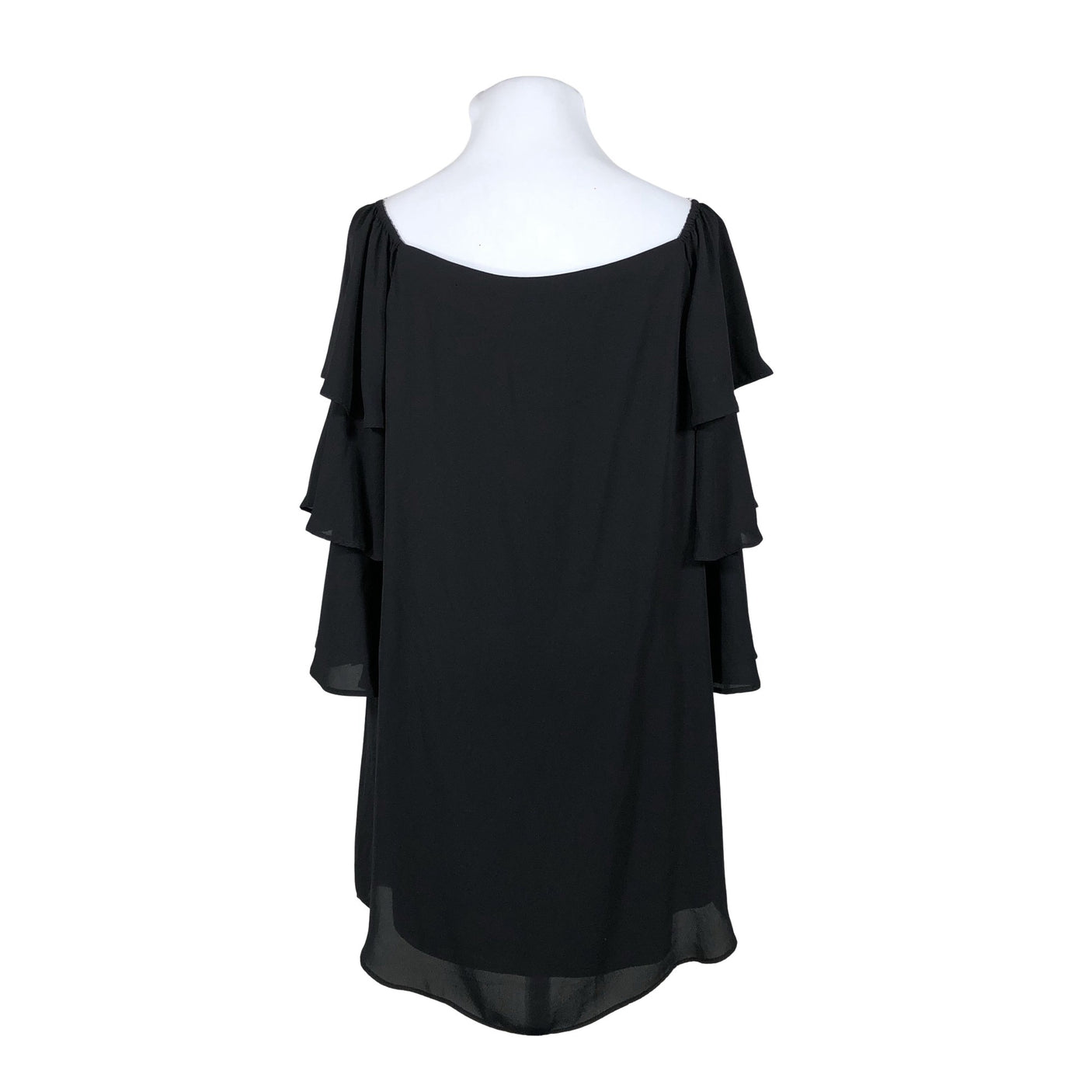 Unisex Joseph Ribkoff - Schiffon dress, size 44 - Black (3)