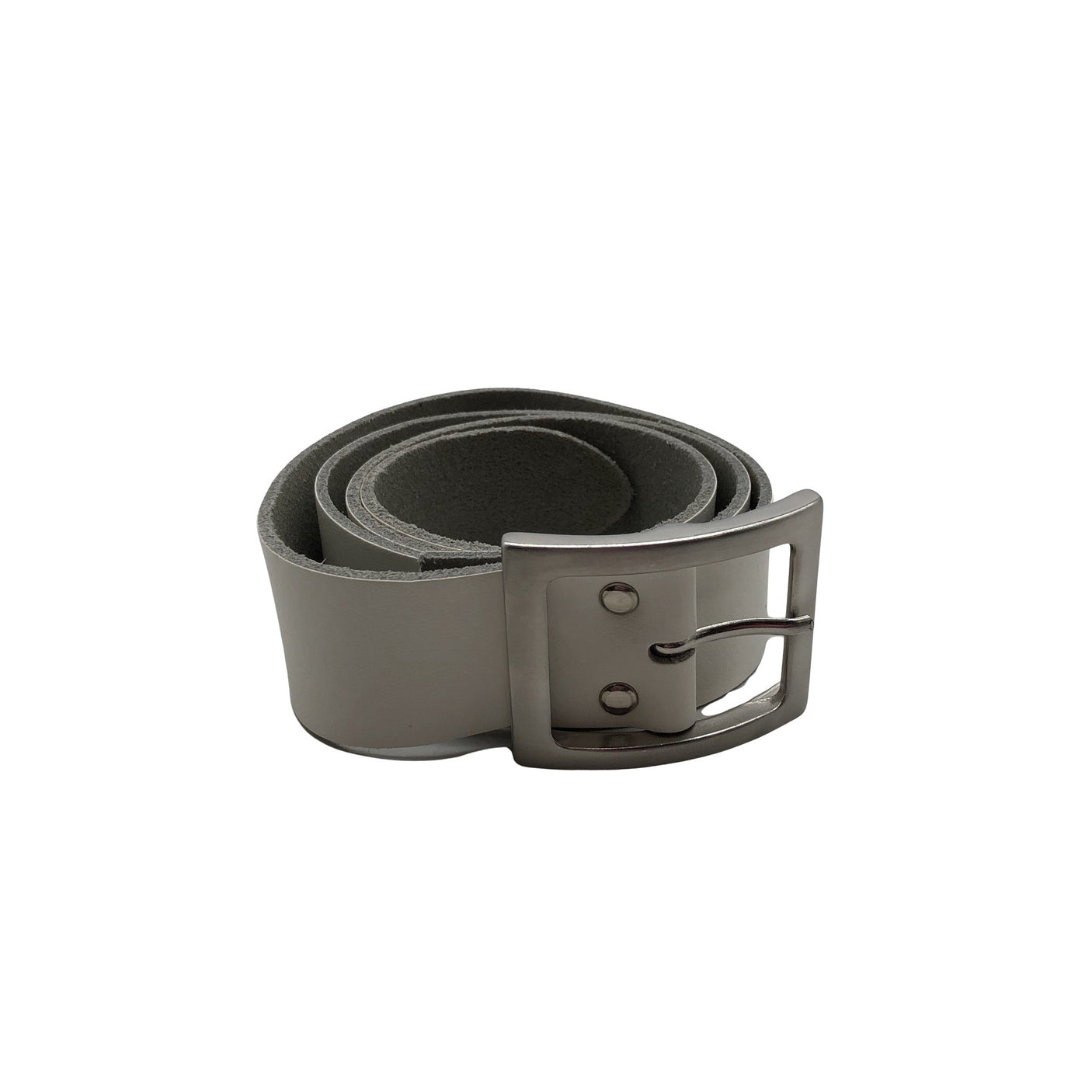 Unisex Nini's - Leather belt, size Ei kokoa - White (1)