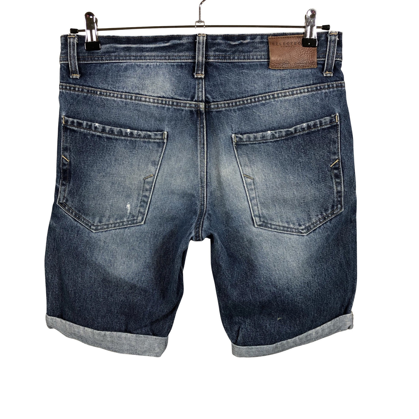 Unisex Selected - Denim shorts, size M - Blue (2)