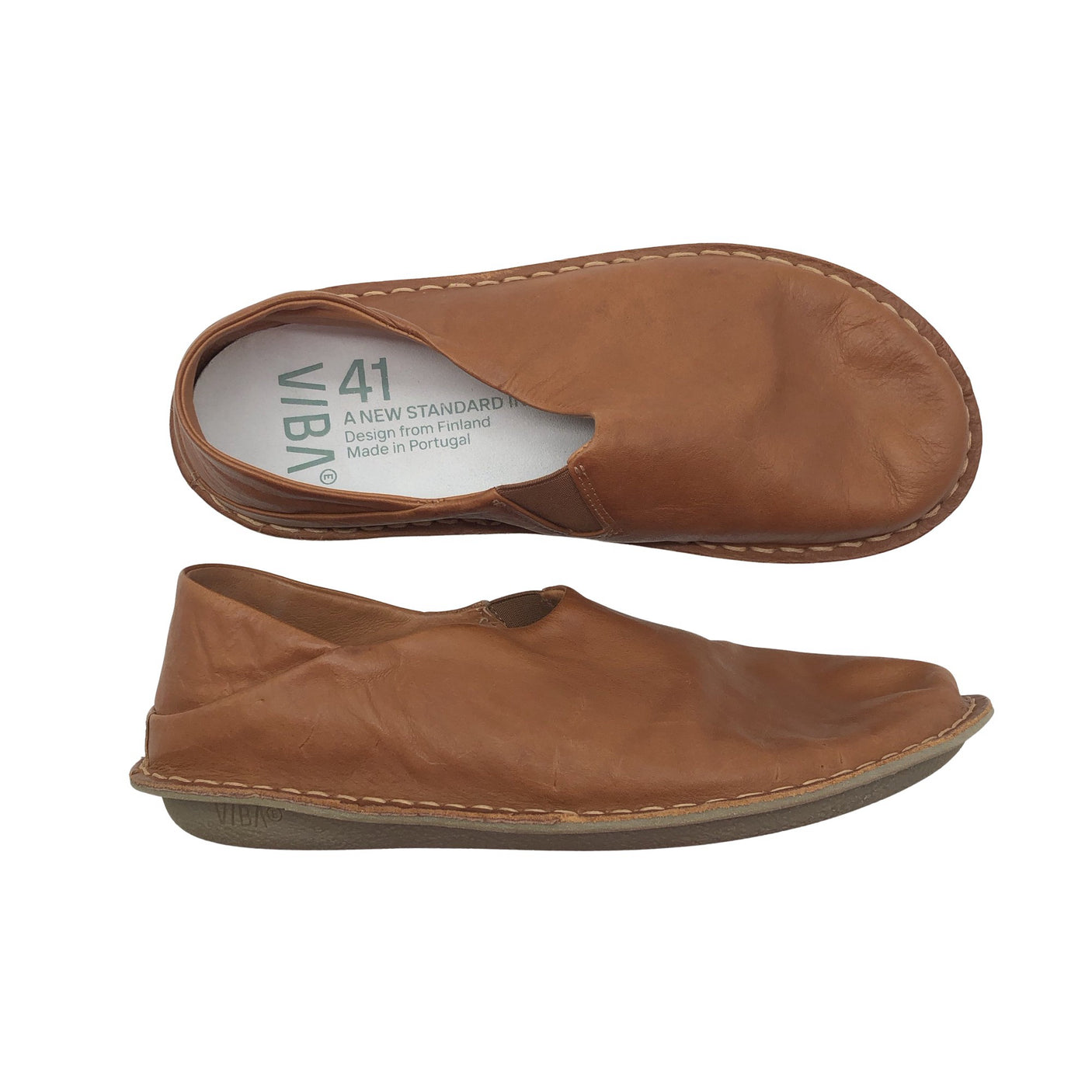 Unisex Vibae - Loafers, size 41 - Brown (1)