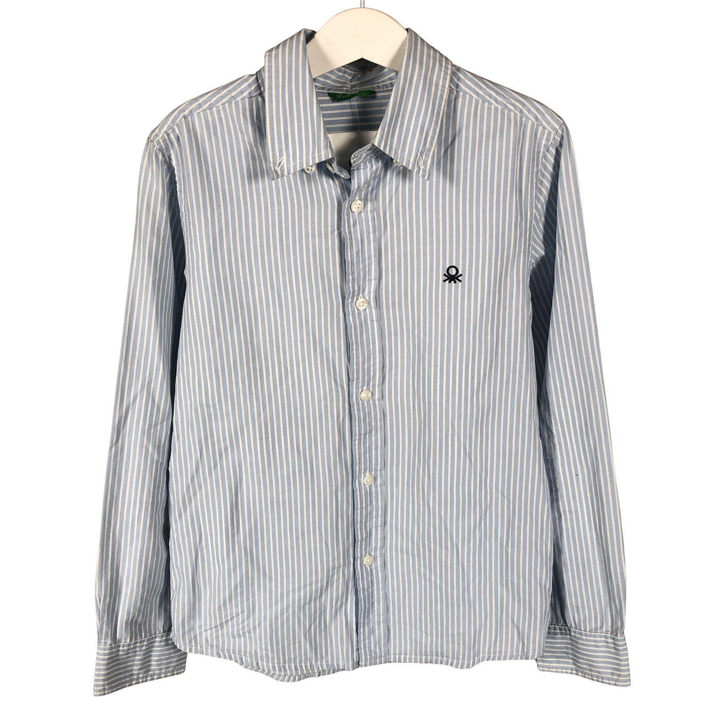 Unisex Benetton - Collared shirt, size 122 - 128 - Light blue (1)