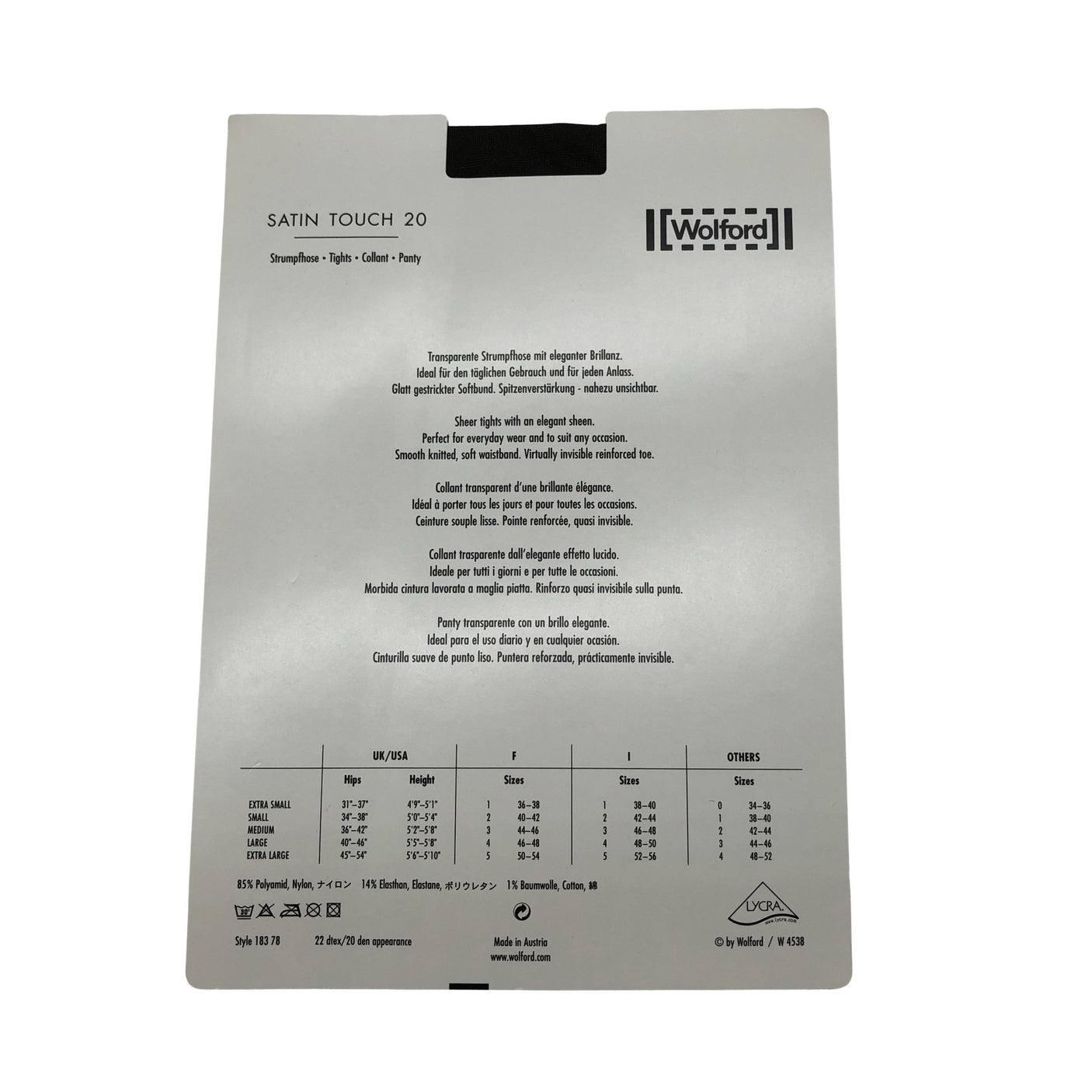 Unisex Wolford - Stockings, thin, size 38 - Black (2)