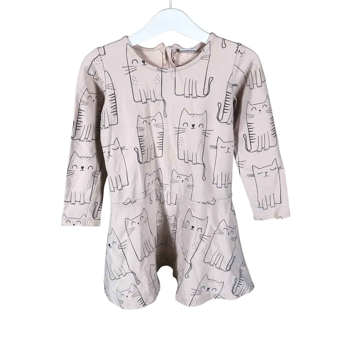 Unisex Hust&Claire - Tricot dress, size 104 - 110 - Light pink (1)
