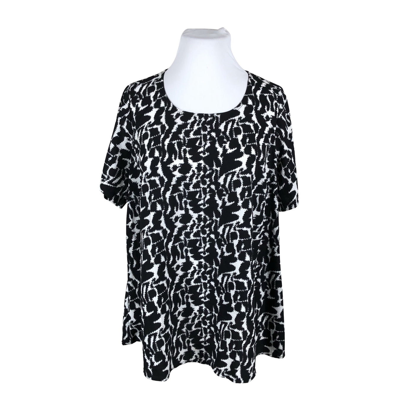 Unisex Zizzi - Short-sleeved blouse, size 46 - Black (1)