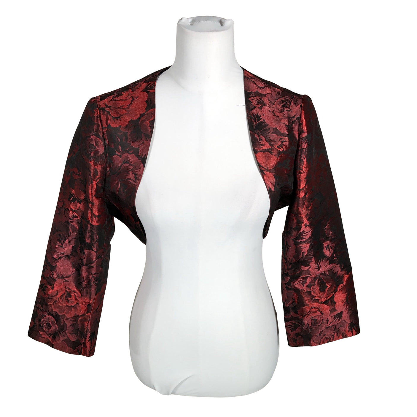 Unisex Michaela Louis - Evening bolero jacket, size 40 - Wine red (1)