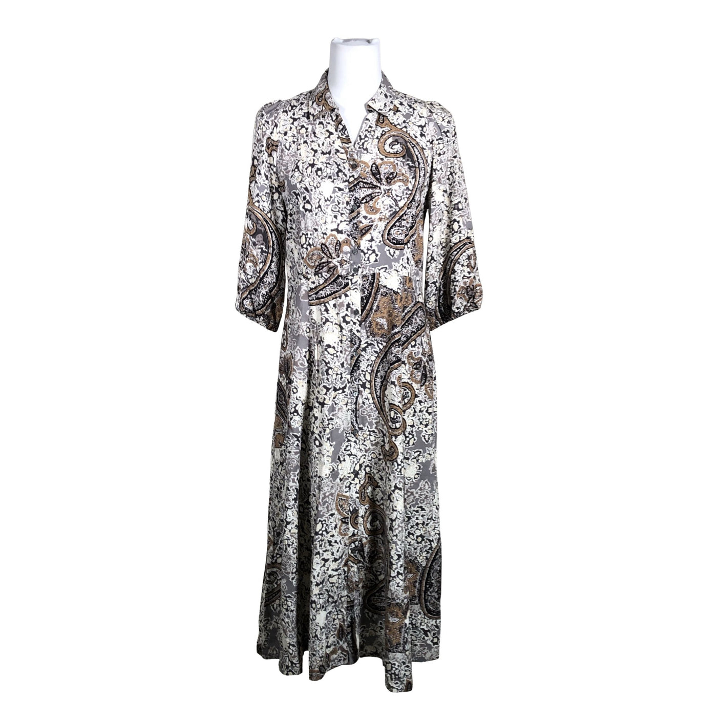 Unisex Soyaconcept - Schiffon dress, size 36 - Gray (1)