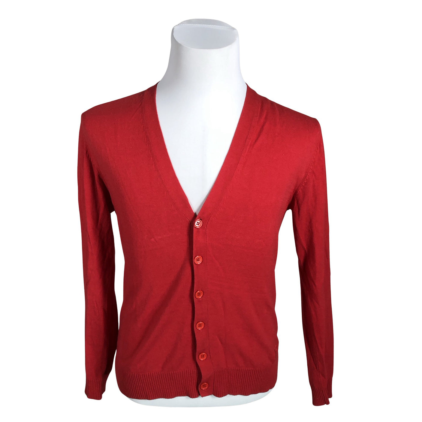Unisex Bruuns Bazaar - Cardigan, size M - Red (1)
