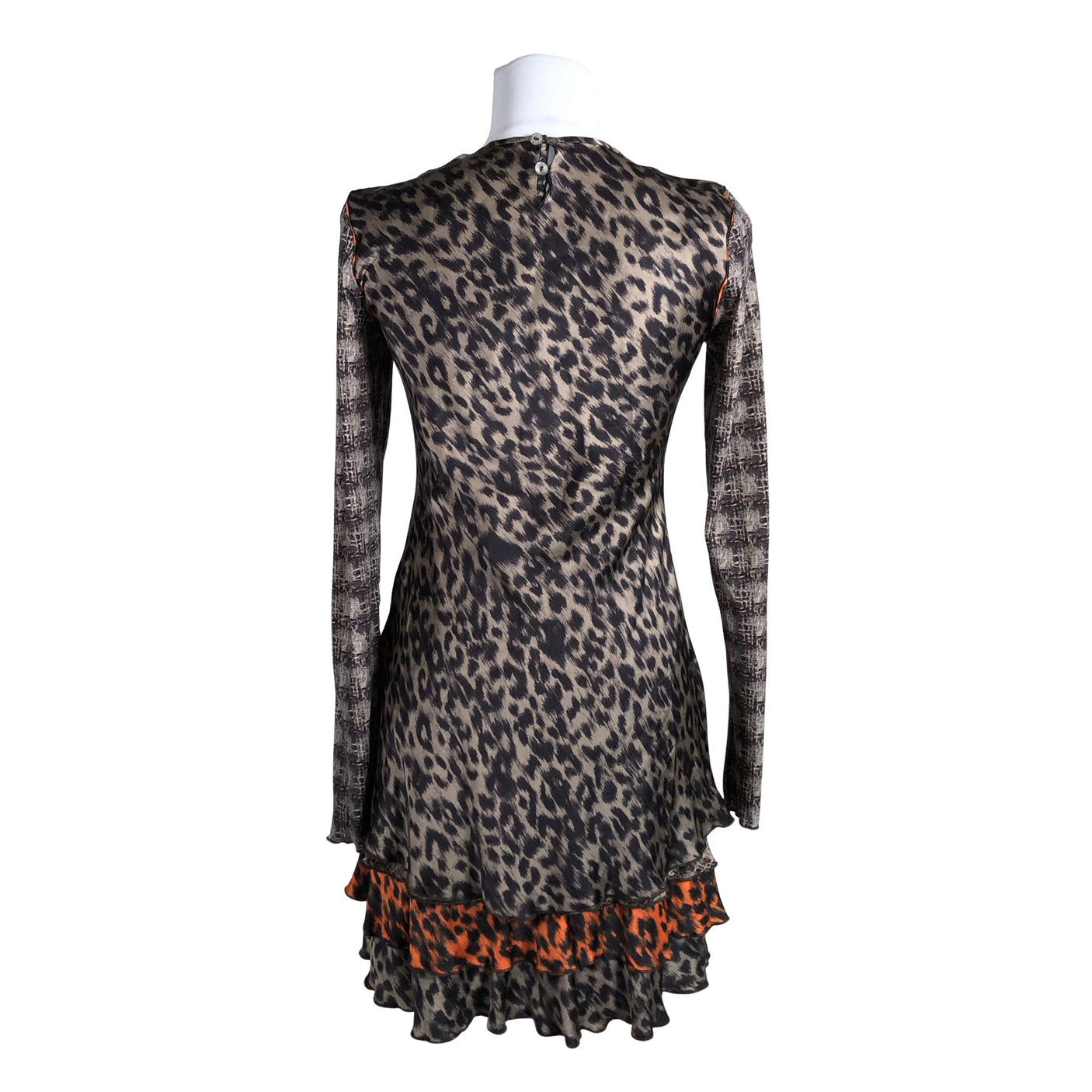Unisex Marc Cain - Schiffon dress, size 34 - Beige (3)