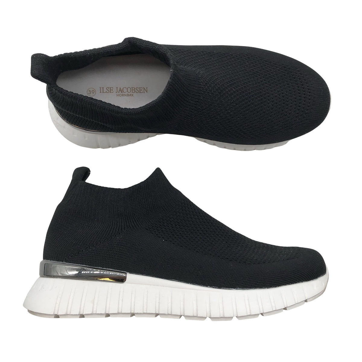 Unisex Ilse Jacobsen - Casual sneakers, size 39 - Black (1)